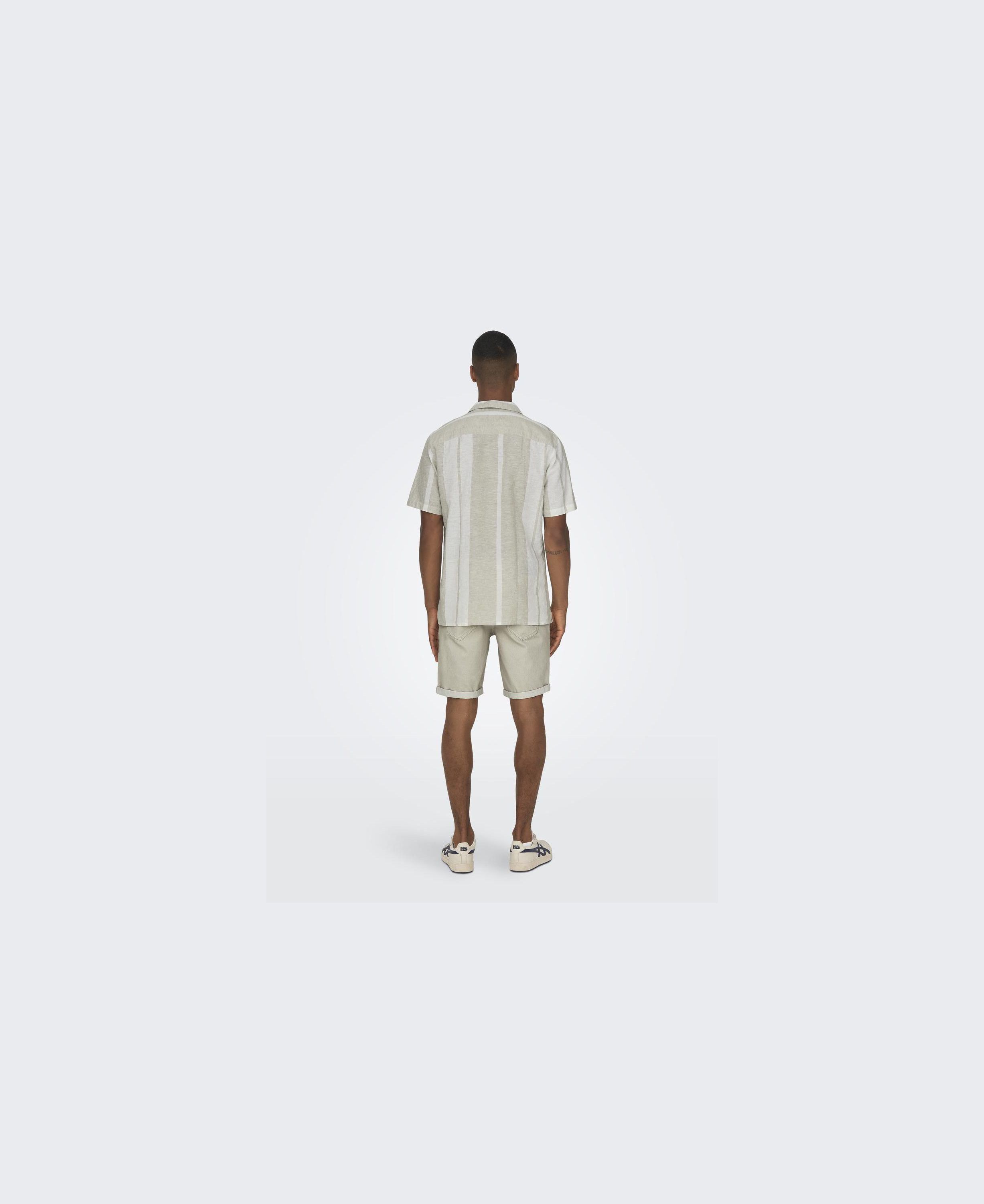 ONSCAIDEN LIFE STRIPE LINEN RESORT