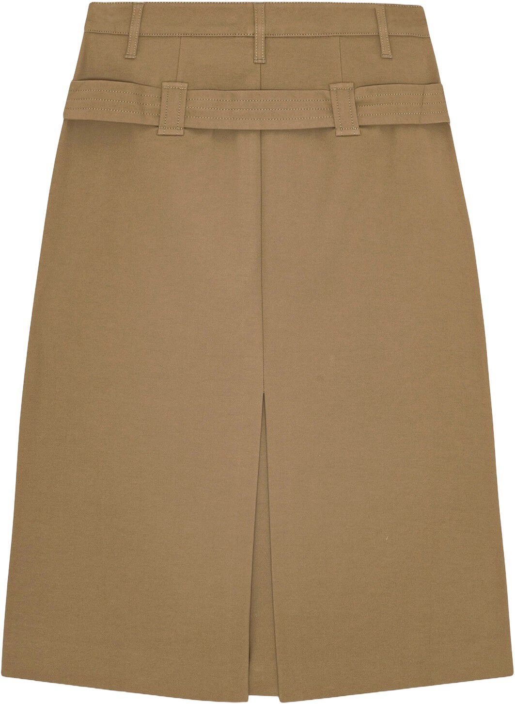 Heavy Cotton Tailoring Midi Skirt