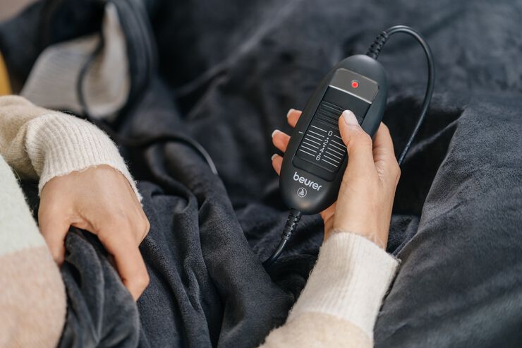 Värmetäcke i vitt 150 cm x 130 cm PR-HD01R