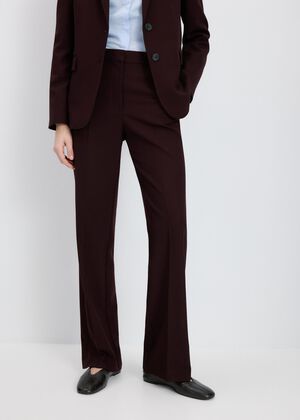 Straight-fit suit trousers