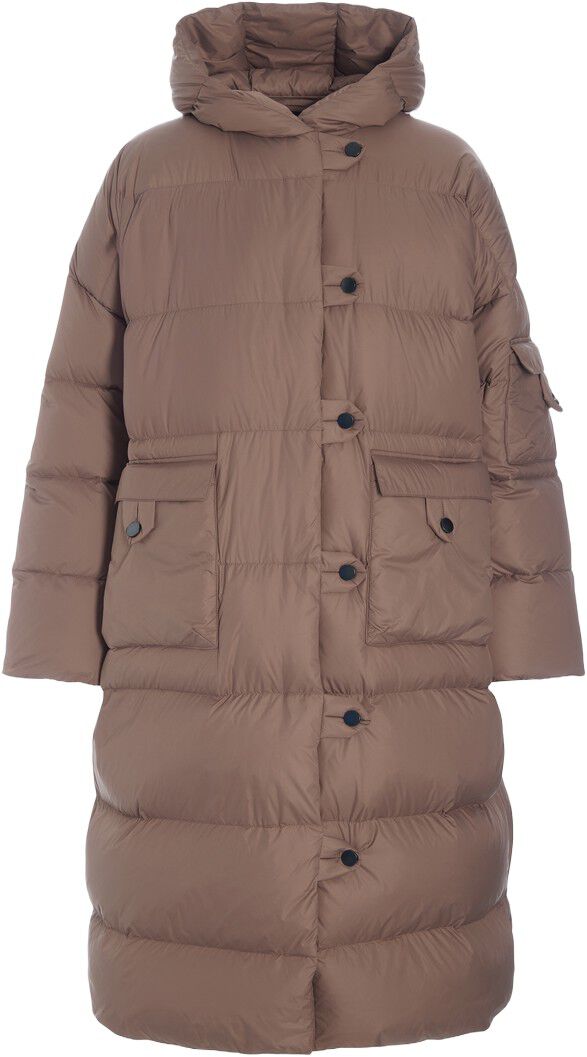 Feather down frakke med lommer