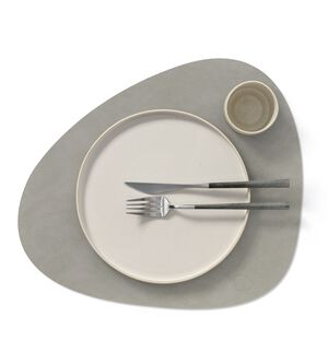 TABLE MAT CURVE L (37x44cm) NUPO light grey