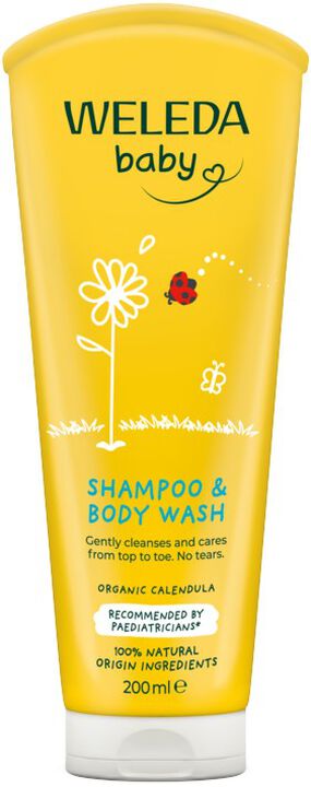 Baby Calendula Shampoo & Body Wash 200 ml.
