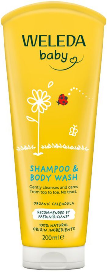 Baby Calendula Shampoo & Body Wash 200 ml.