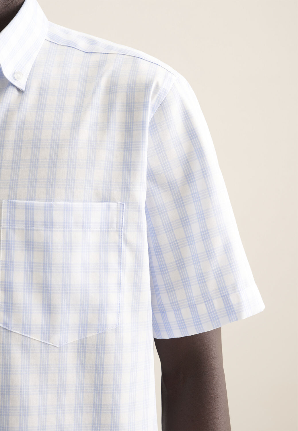 Business shirt Regular 1/2 Button-down Check