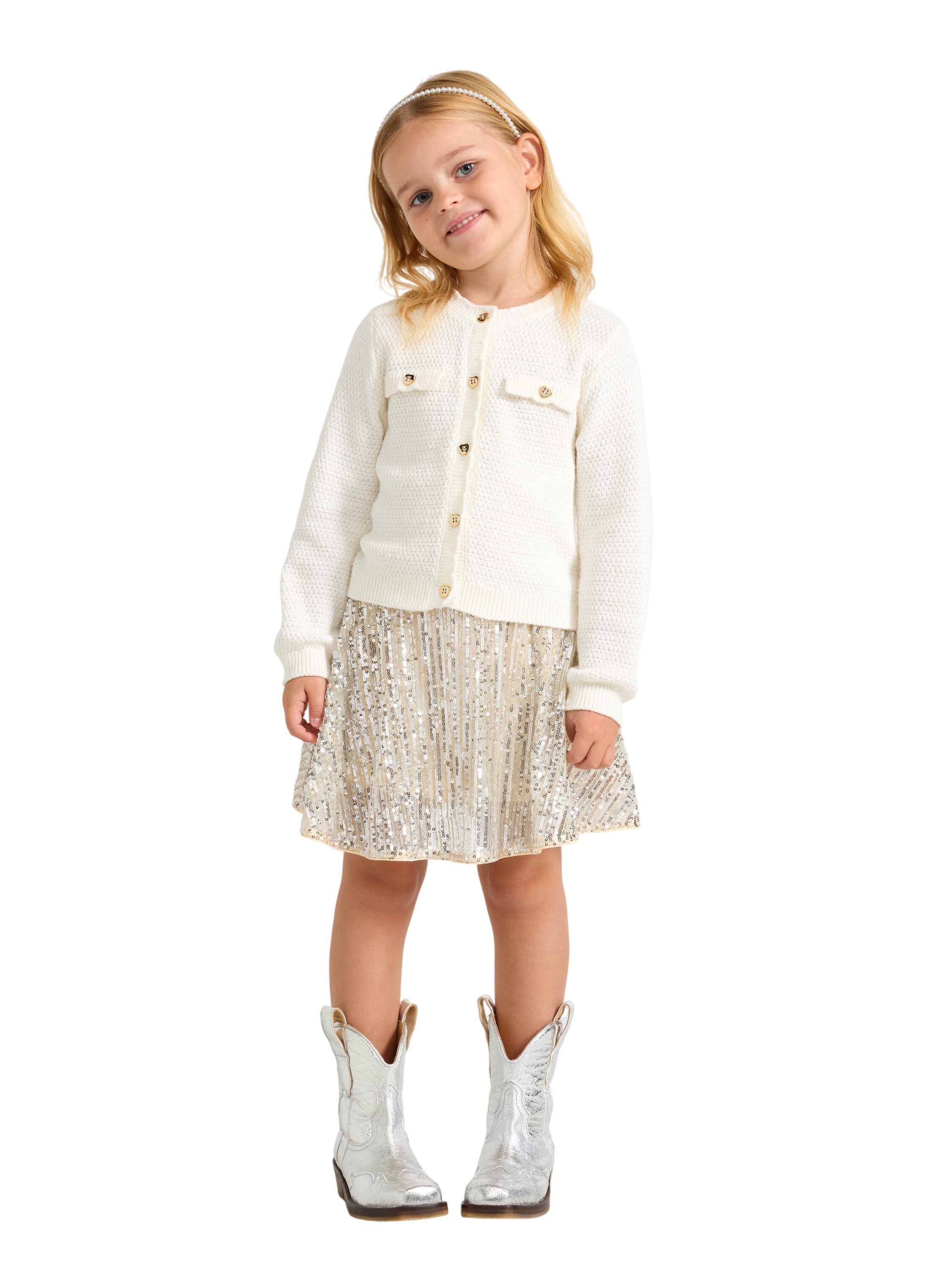 Flared skirt with sequins.