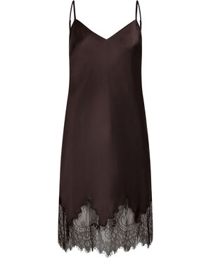 Moon 7 G - Slip Dress w. Lace, 100% Silk