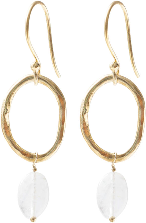 Graceful Moonstone GP Earrings