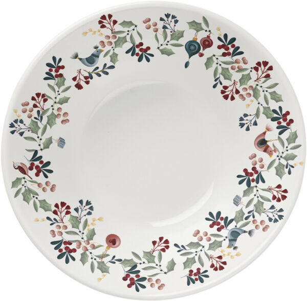 GC Cottage Skål Ø19 cm hvid m. deko