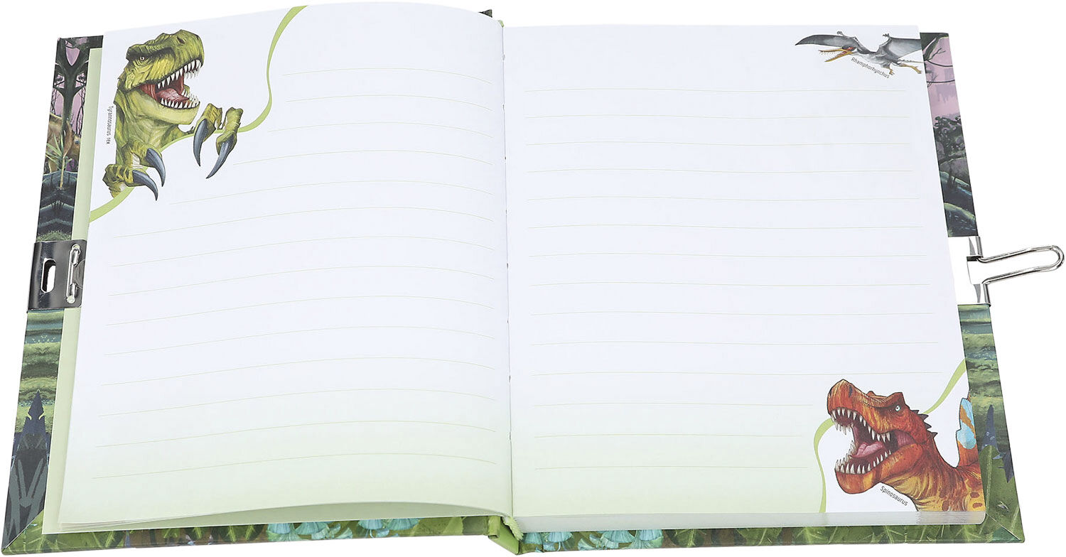 Dino World Dagbog m/h&aelig;nge