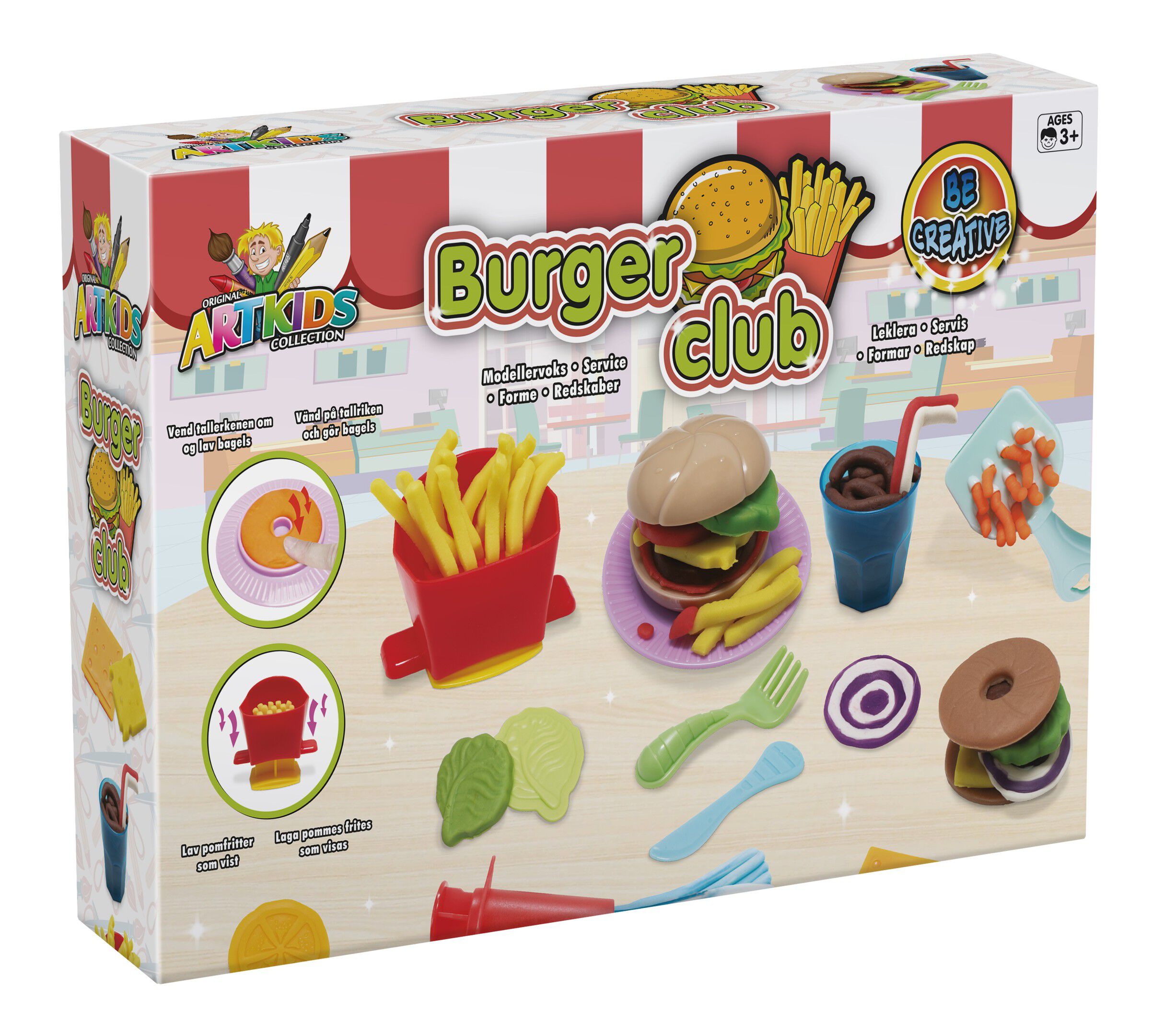 ARTKIDS BURGER&FRIES 3x50