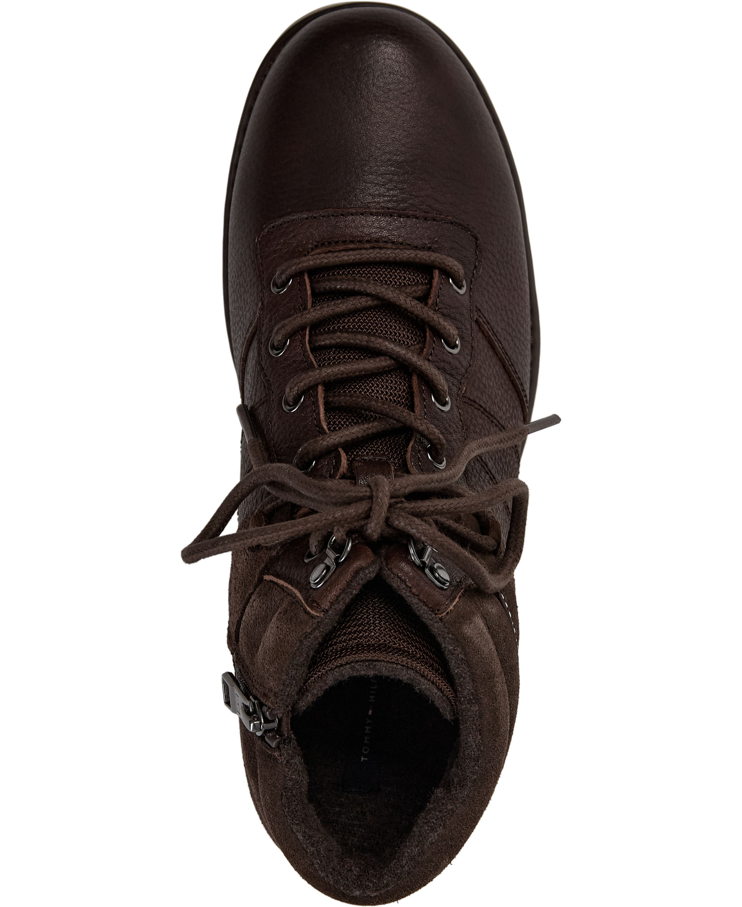 Leather Outdoor Cleat Mixed Texture Boots