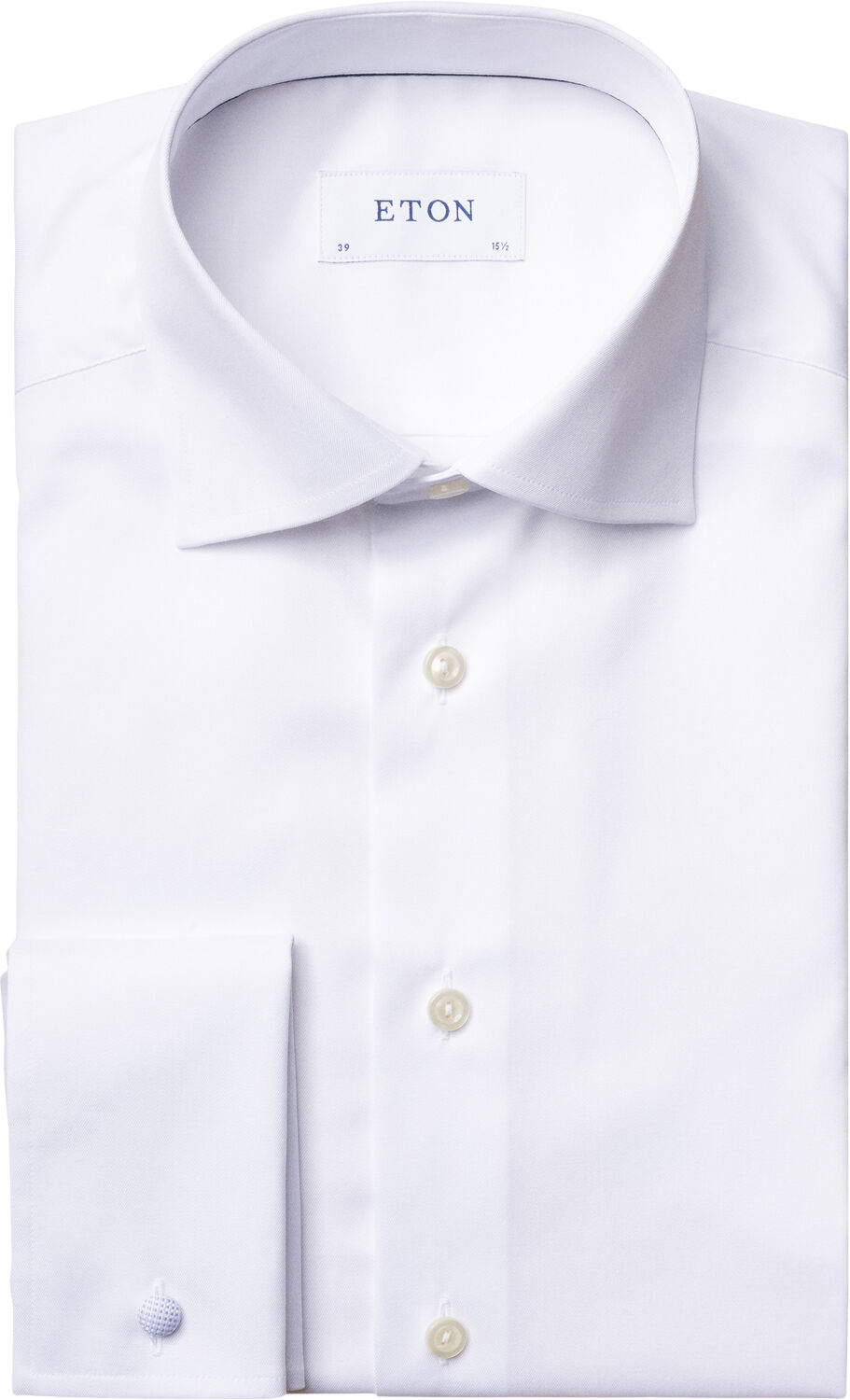 Slim Fit Light Blue Signature Twill Shirt - French cuff