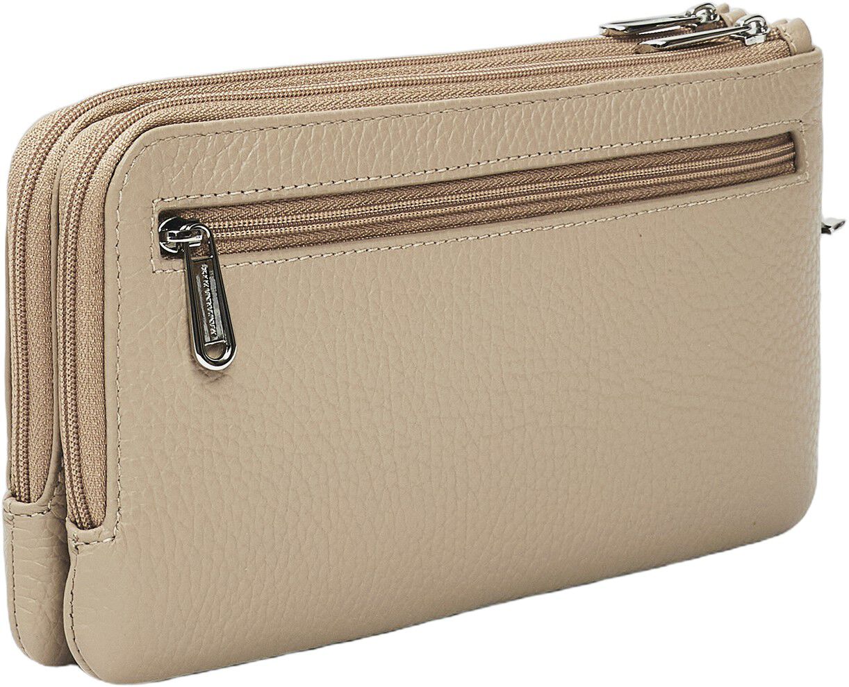 MELLOW LEATHER POUCH / WARM TAUPE