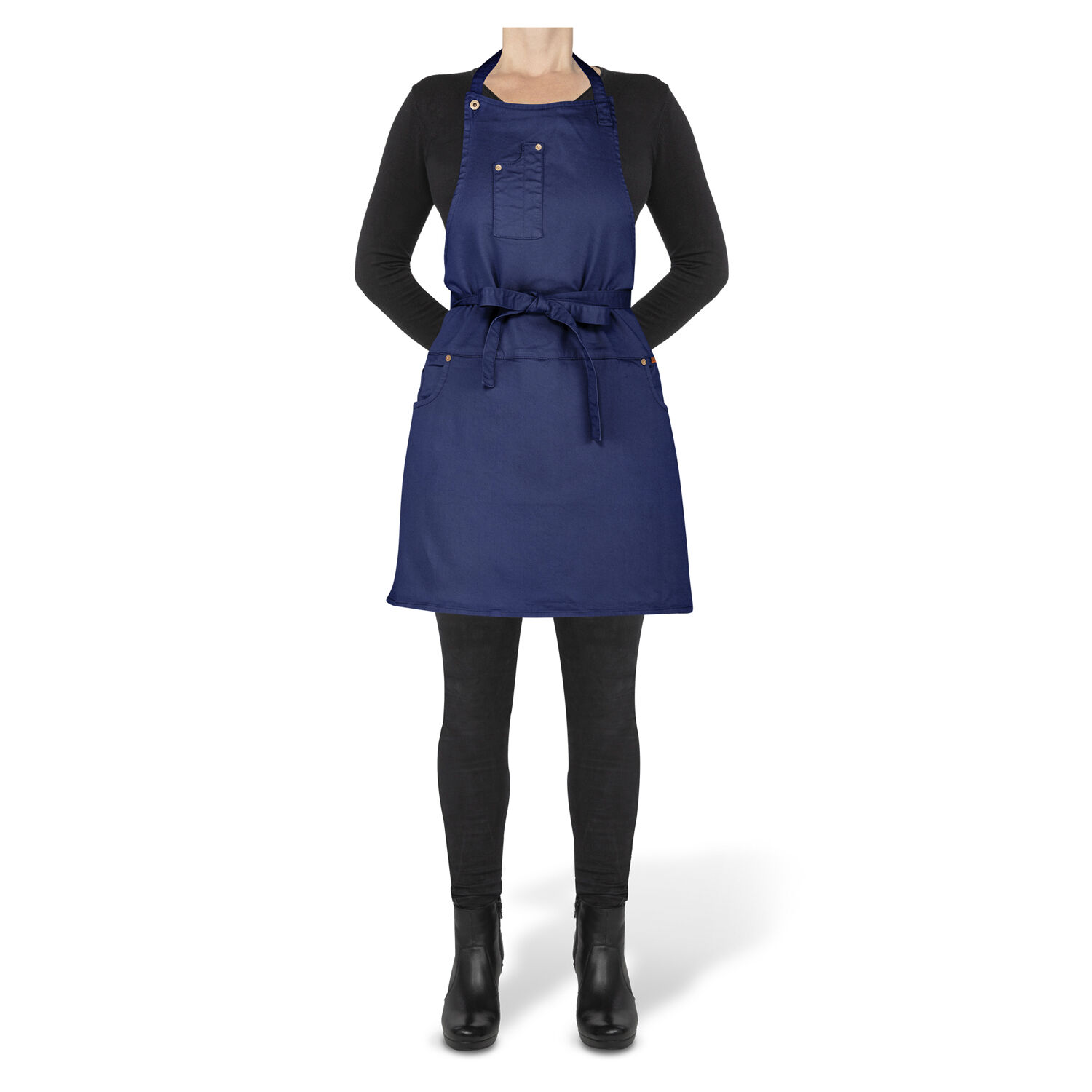 5 Pocket Slim Fit Apron Dark Blue