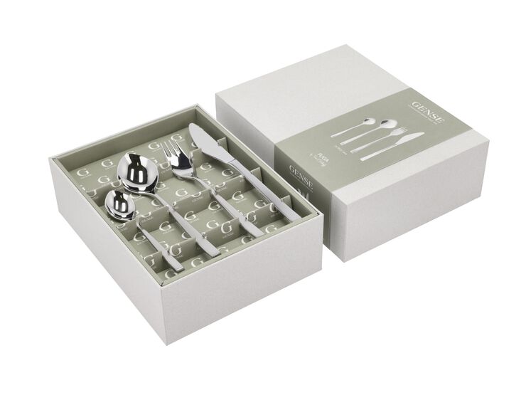 Bestickset Fuga 16 delar Matt/Blankt stål