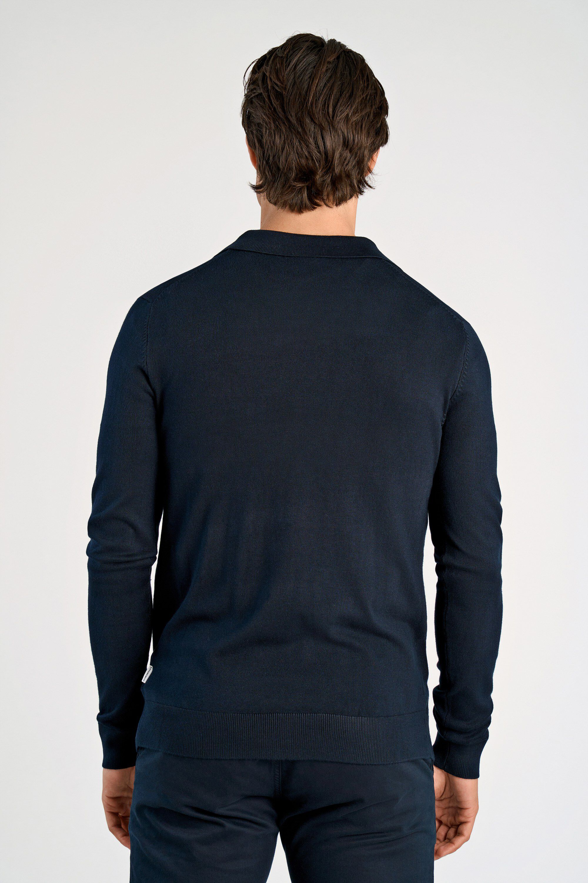 Ecovero L/S v-neck polo