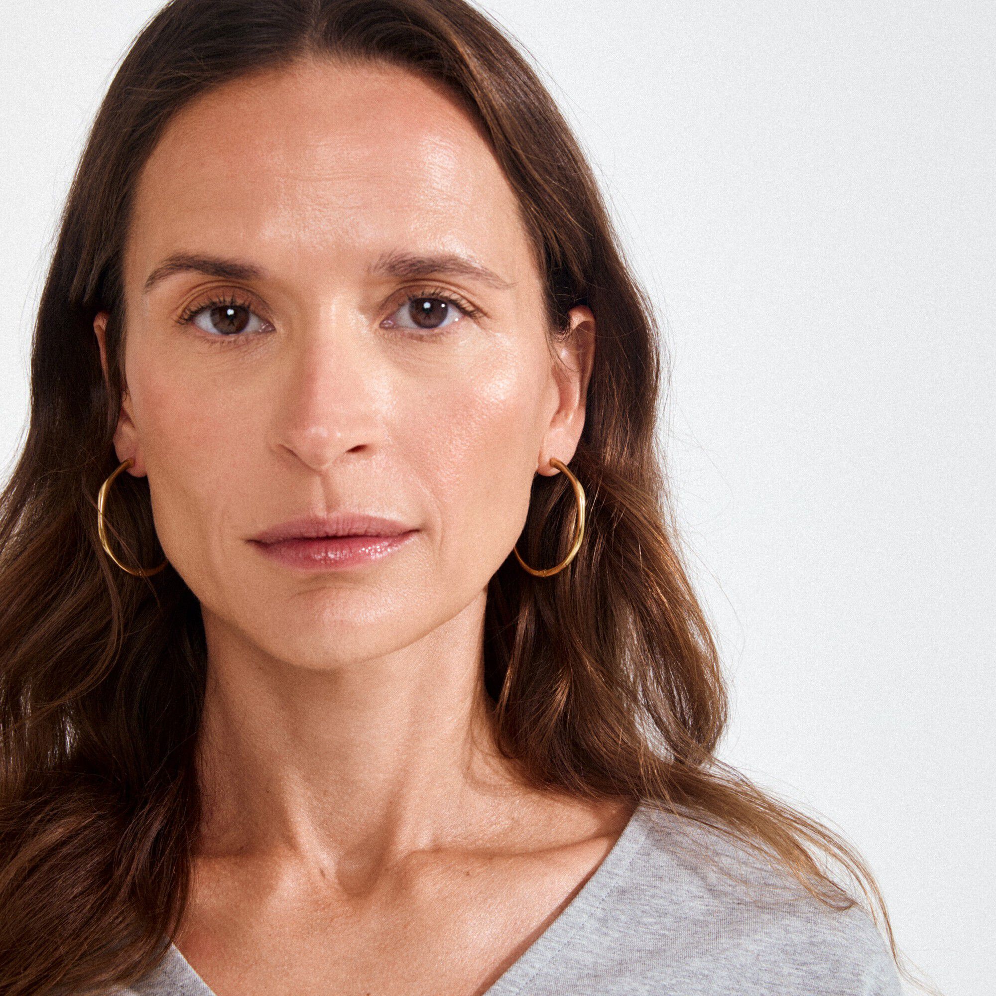 HAZE hoop earrings gold-plated