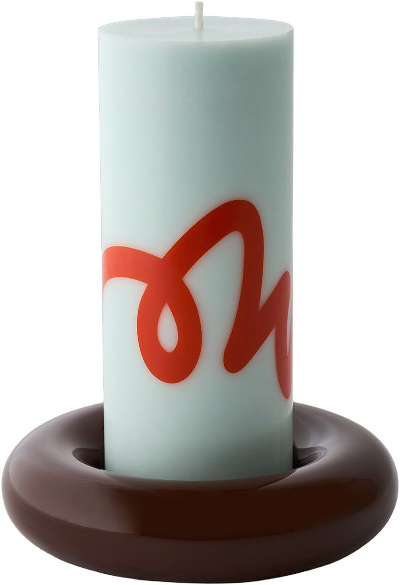 BOB CANDLE HOLDER, LARGE, BROWN