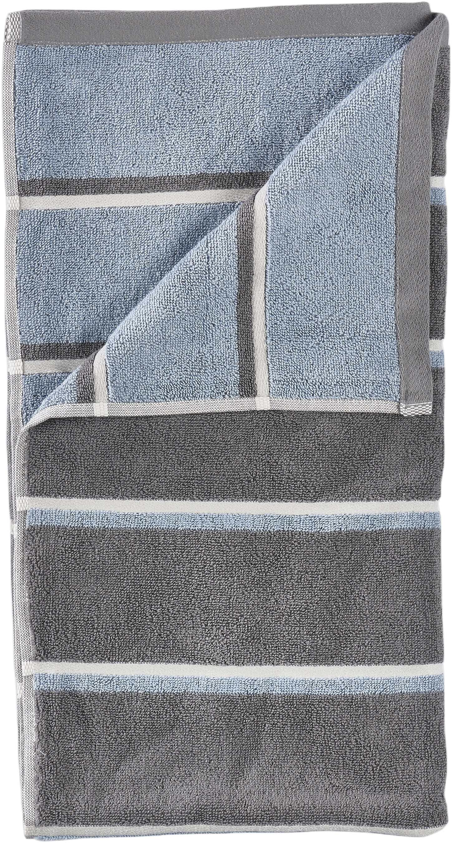 Handduk Sauna 50x100 White/Soft Grey/Eucalyptus