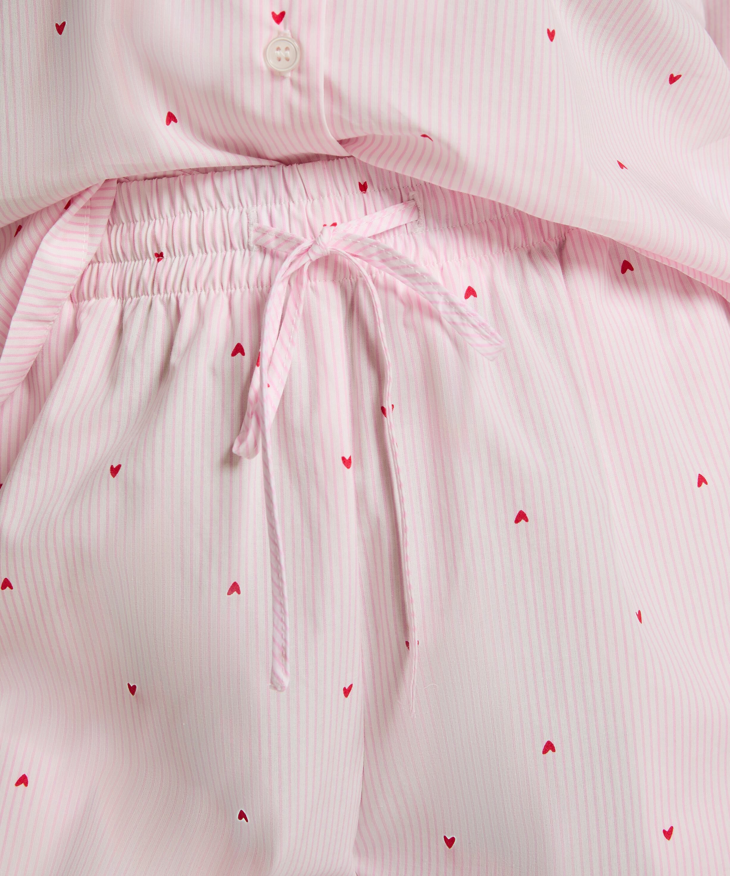 Pant Cotton Stripe Heart