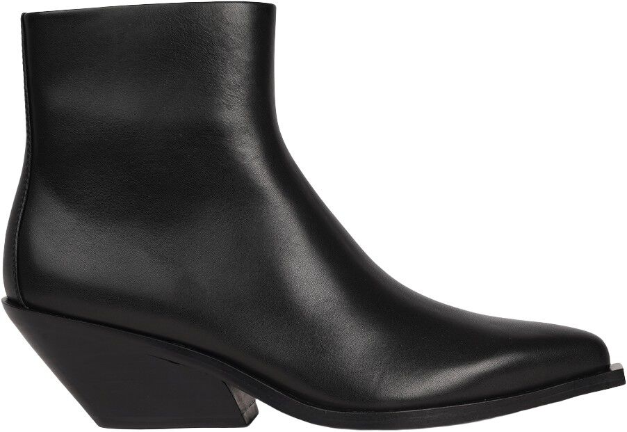 DULZURA - ANKLE LEATHER BOOTS WITH ZIPPER
