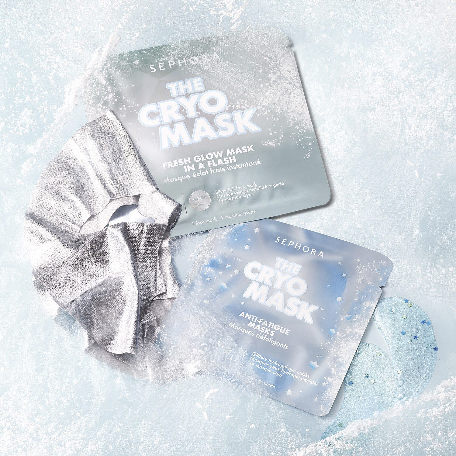 Masques Yeux Cryo (&Ouml;gonmasker)- Avslappnande