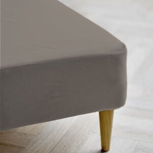Madrasskydd 90 x 200 x 30 cm Calm Taupe 100% bomull, ekologi