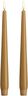 Moods & More - LED taper candle, Silk, Slim, Honey mustard, 2-pack, 23