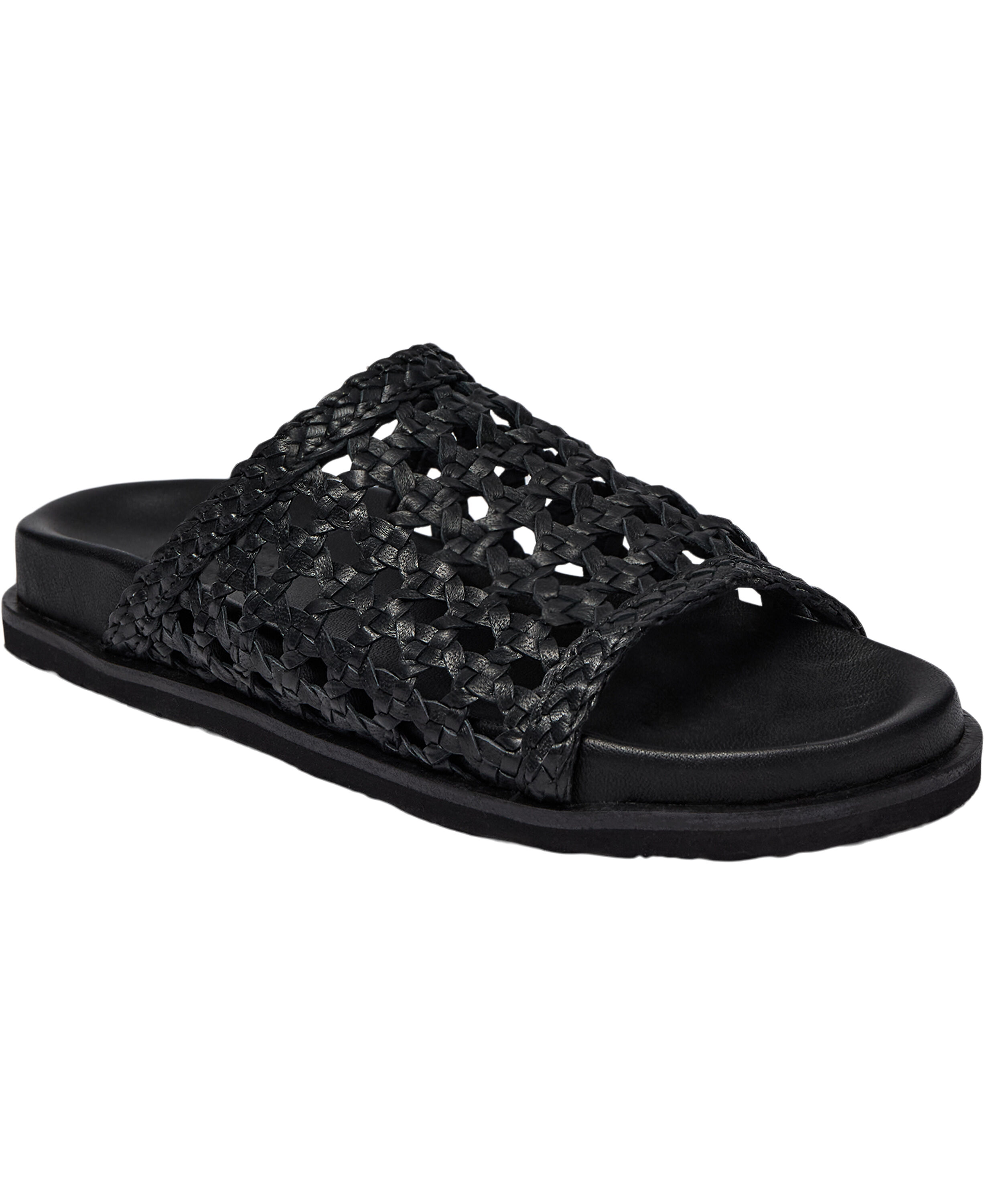 POSITANO - WOVEN LEATHER SLIDE