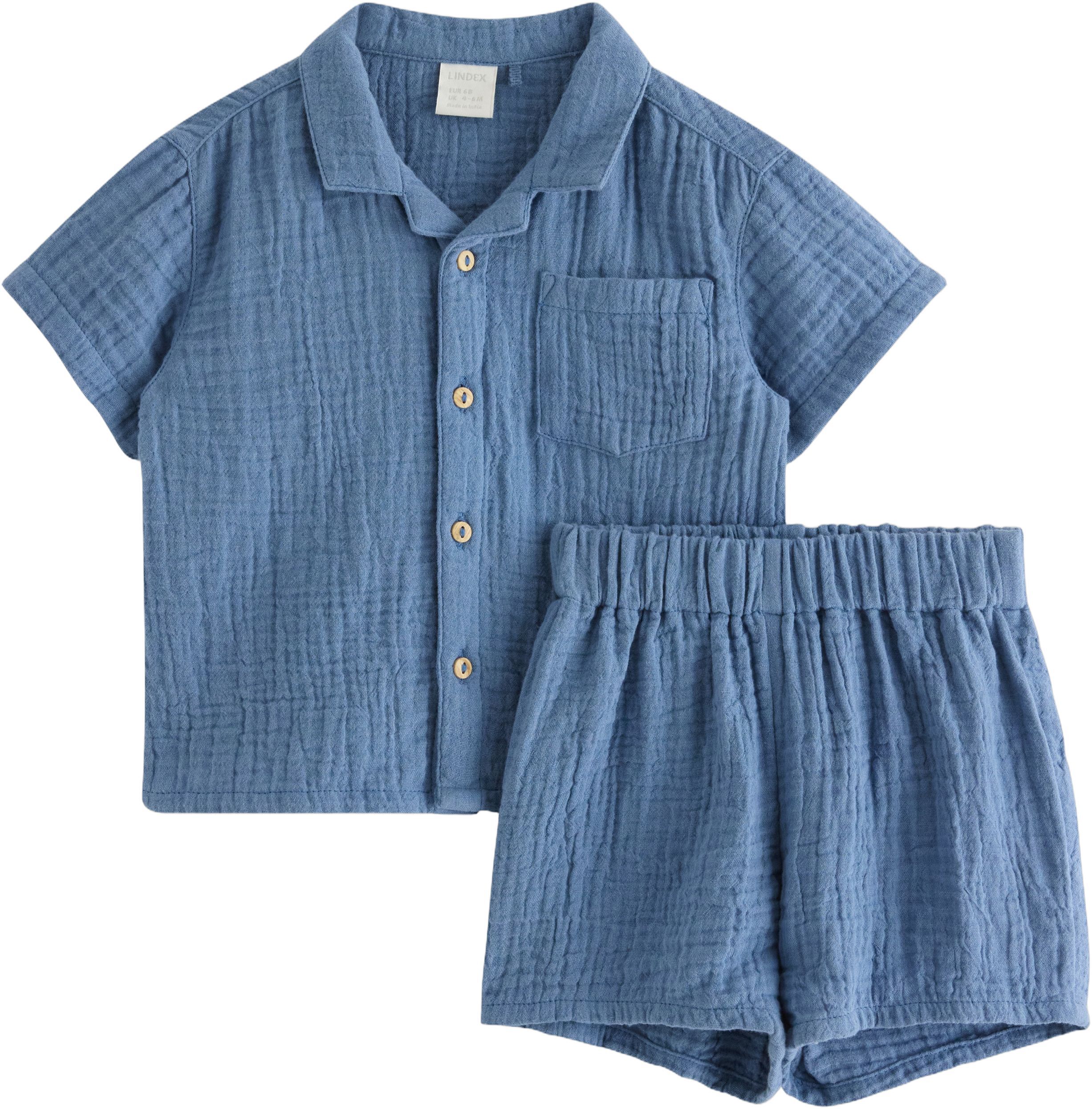 Set Shirt shorts Gauze