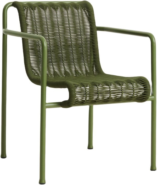 Palissade Cord Dining Armchair-Oliv