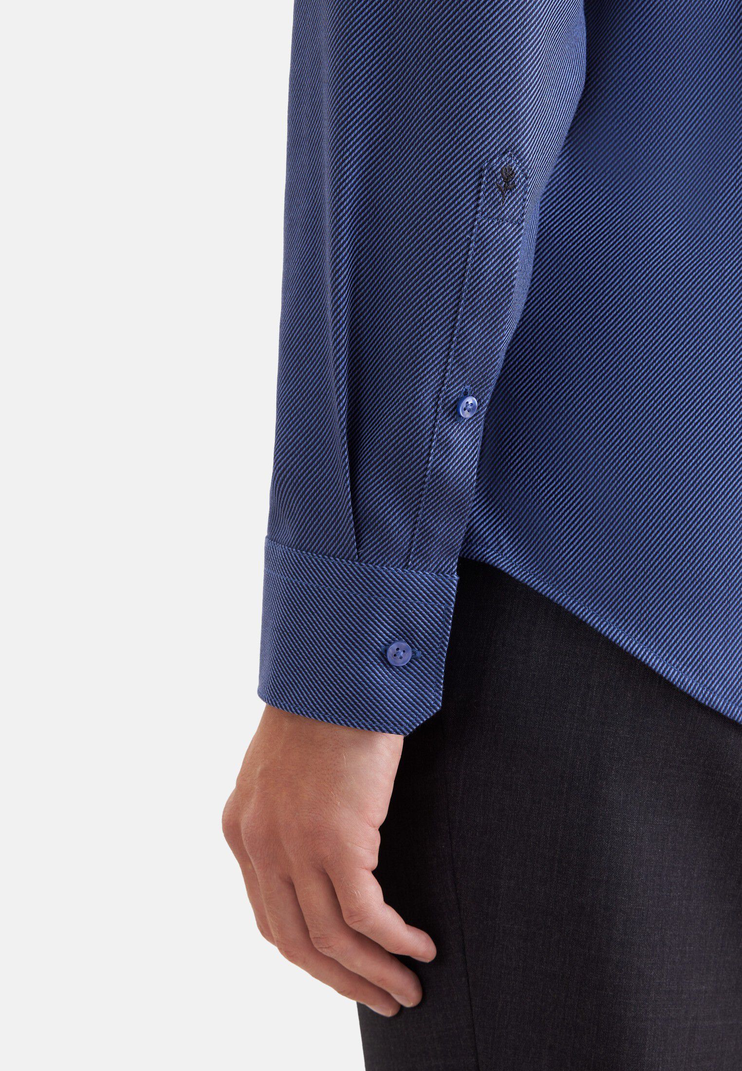 Business shirt Slim 1/1 Kent-Collar Structure