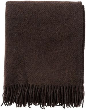 Uldplaid Bornholm black coffee