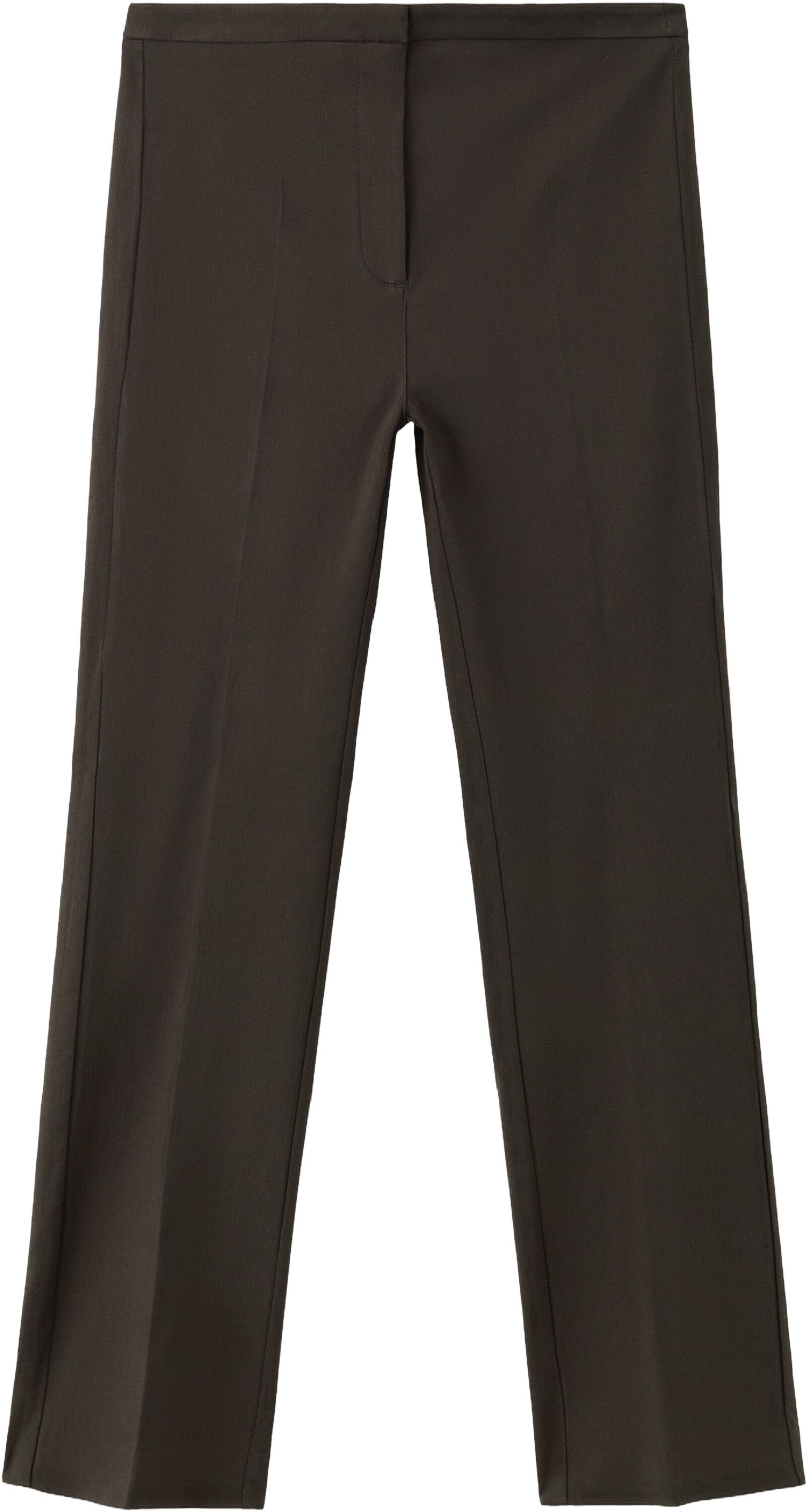 Straight-cut crop trousers