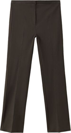 Straight-cut crop trousers