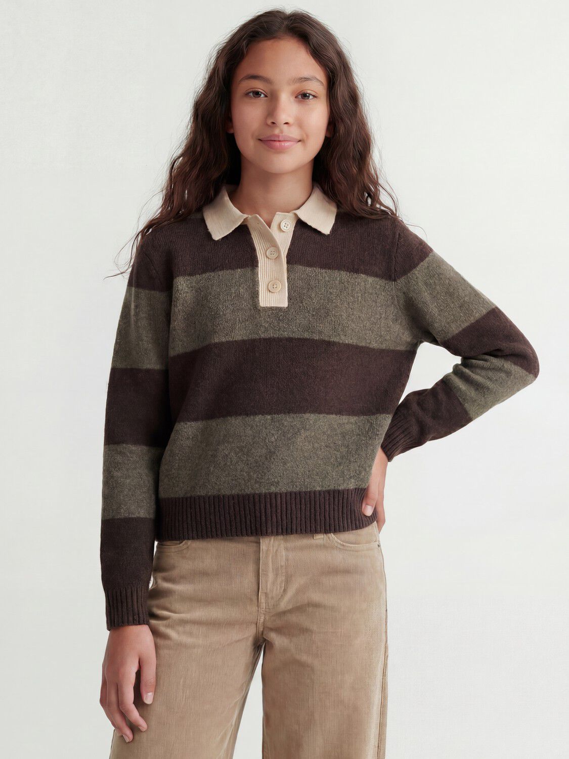 Jxruby Polo Neck Knit Sn Grl