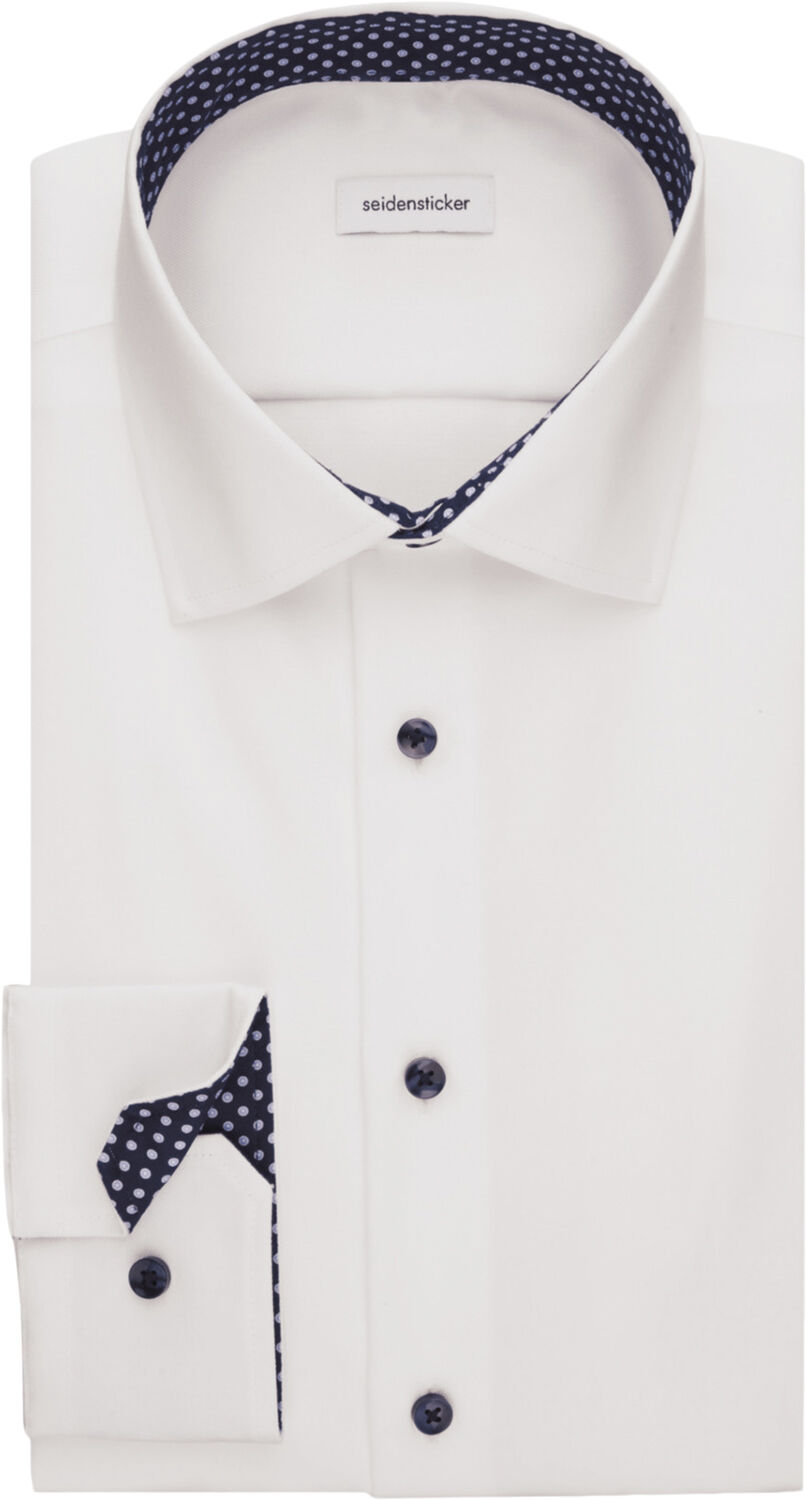 Business Shirt Slim Long sleeve Kent-Collar Uni