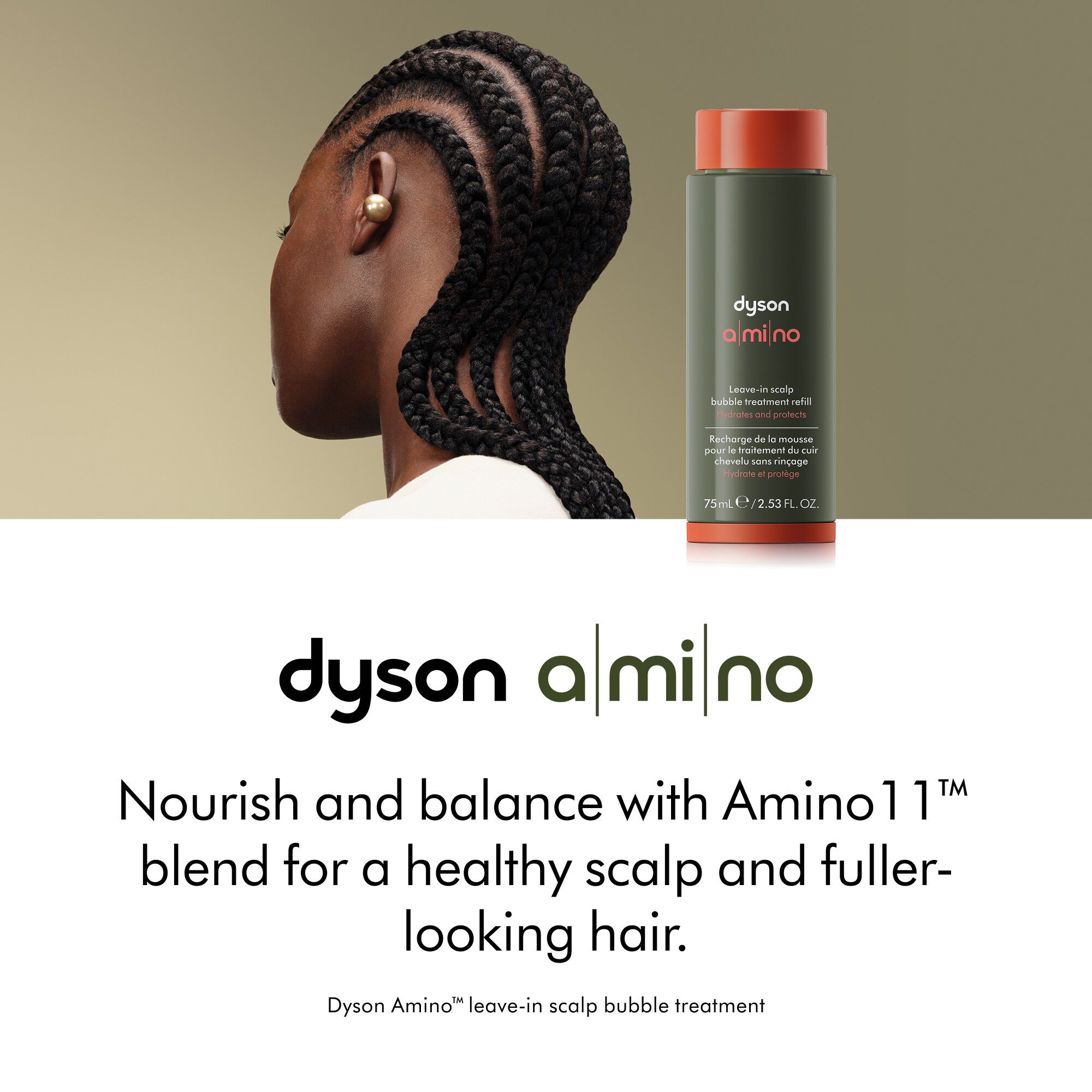 Dyson Amino leave-in scalp bubble treatment refill