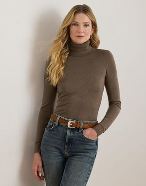 MODAL SILK NYLON-LS SWEATER