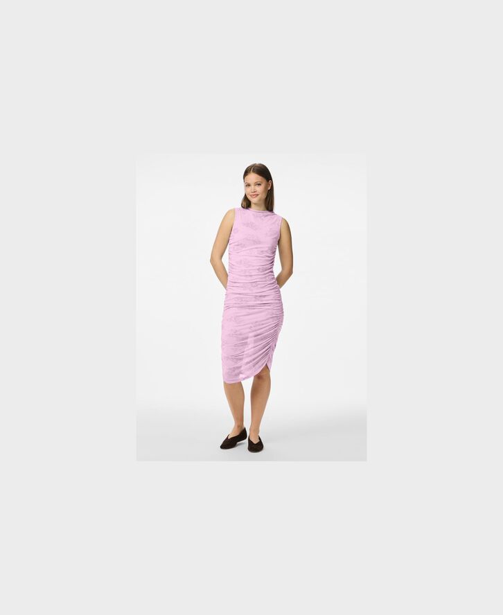 PCMERRY SL RUCHING SHORT DRESS JRS