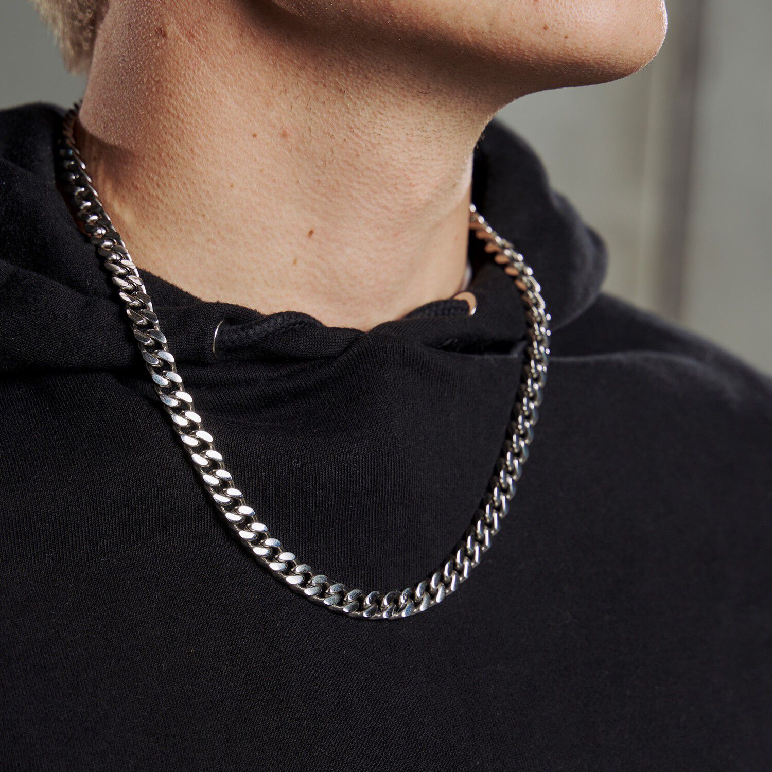 Captena Bulldog Panzer Chain Necklace Stainless Steel DU1001