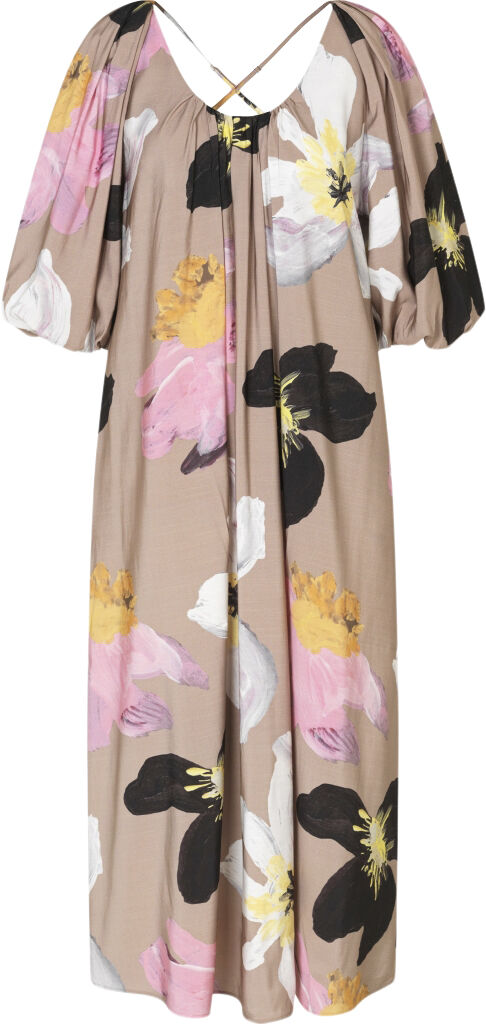 2070 Light Fluid Ecovero, Voluminous Puff Sleeve Dress