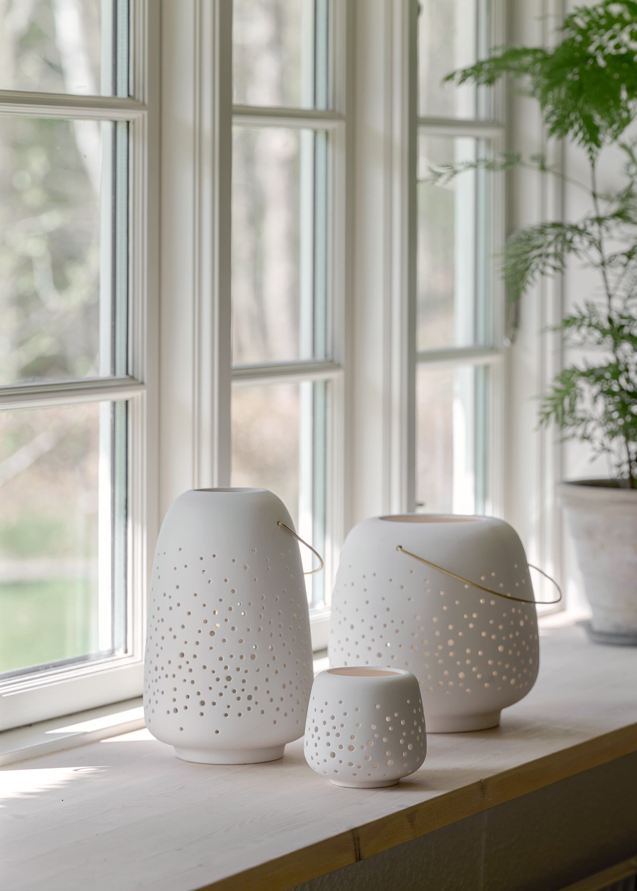 Ceramic lantern, small, 10x9,5cm