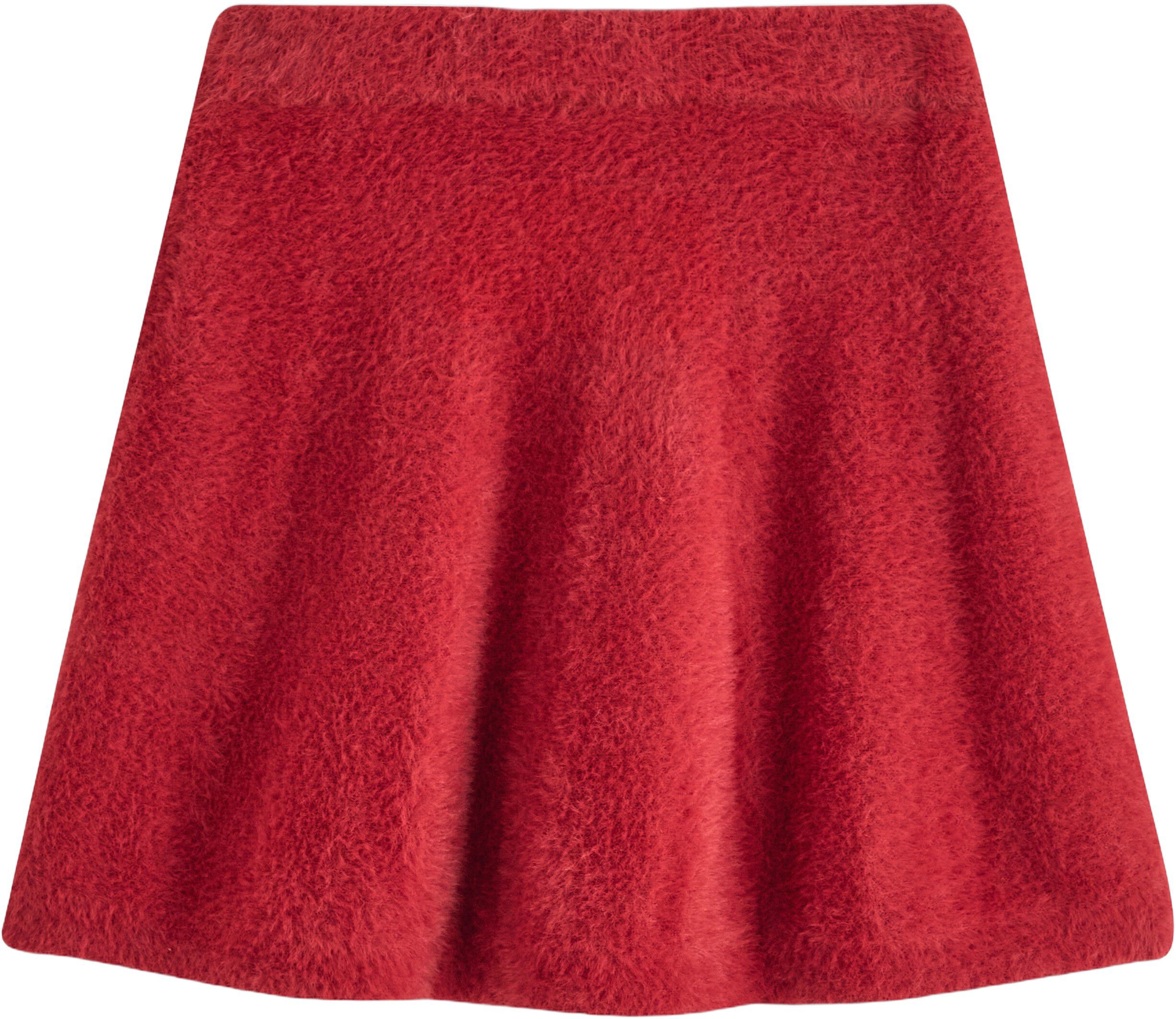 Mjukt utsv&auml;ngd kjol i fj&auml;dergarn.