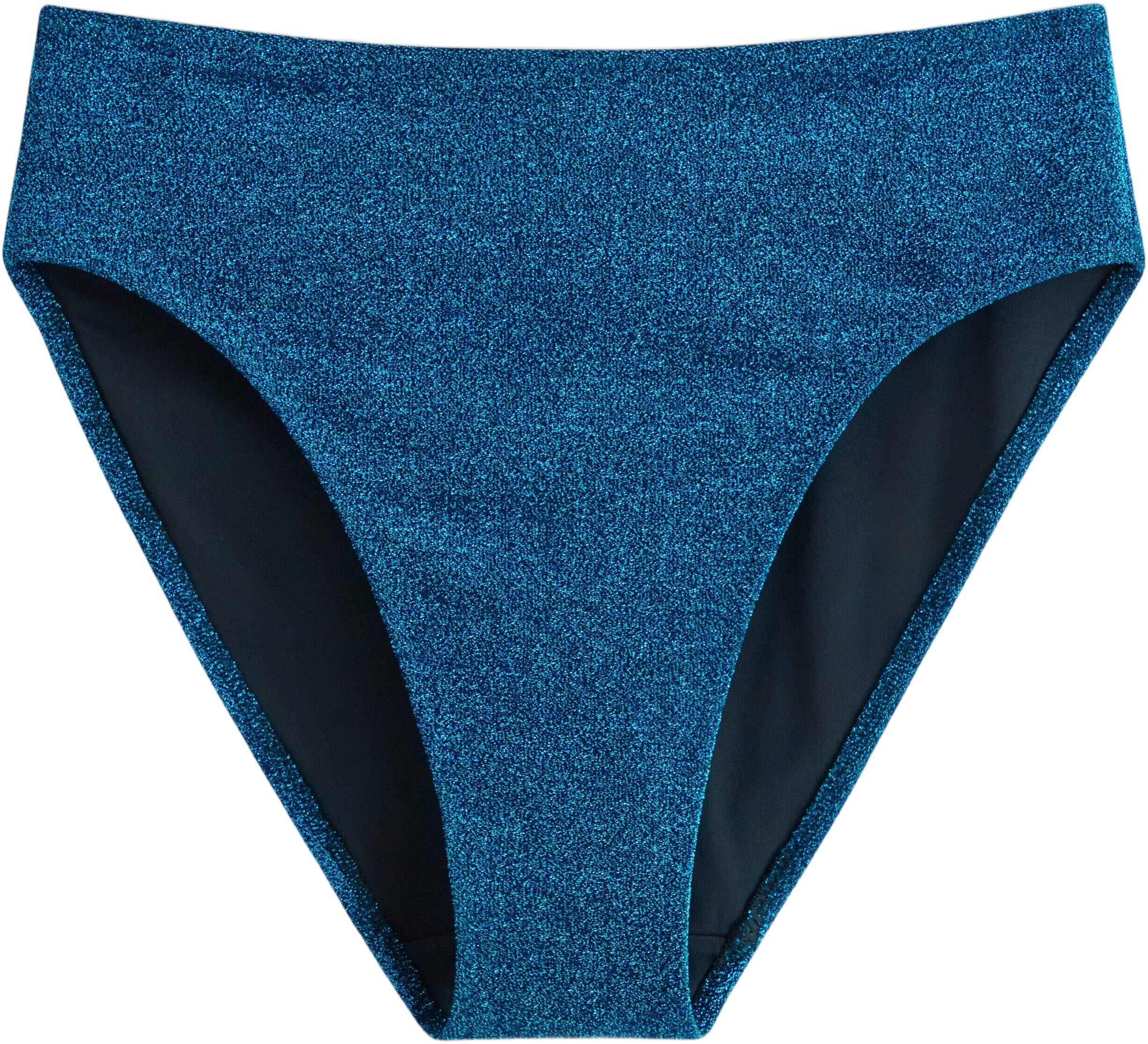 H&oslash;jtaljet bikiniunderdel med lurex