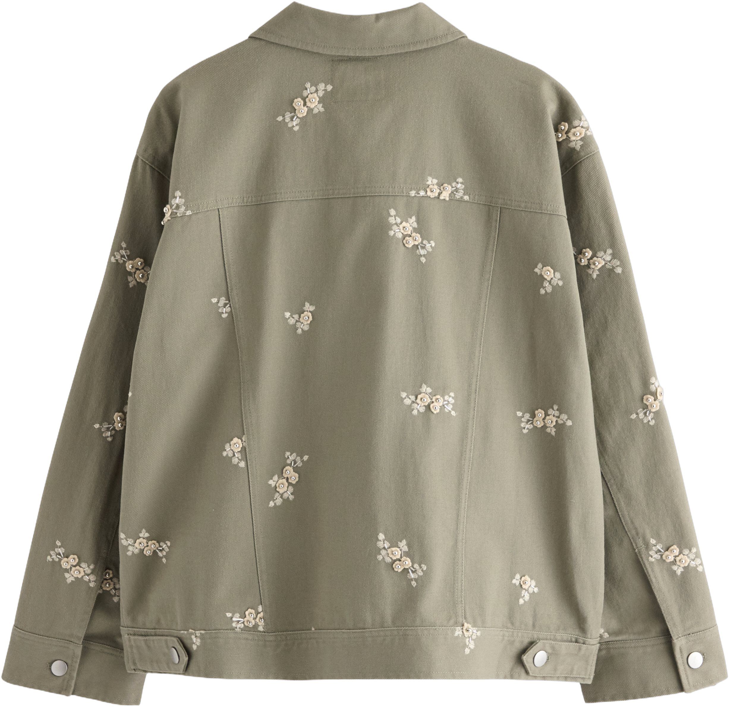 Woven jacket in cotton with a relax