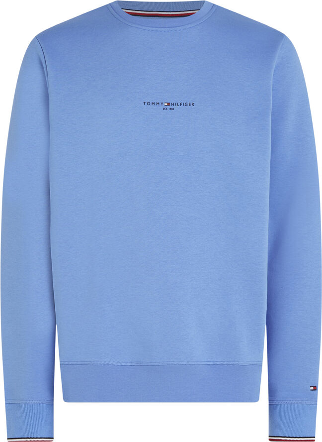 TOMMY LOGO TIPPED CREWNECK