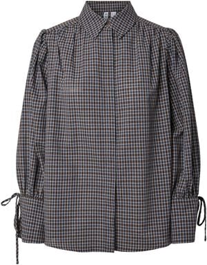 PCJUNA LS PLEATED DETAIL SHIRT WNV