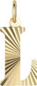 Reflection Letters, gold-plated sterling silver-L